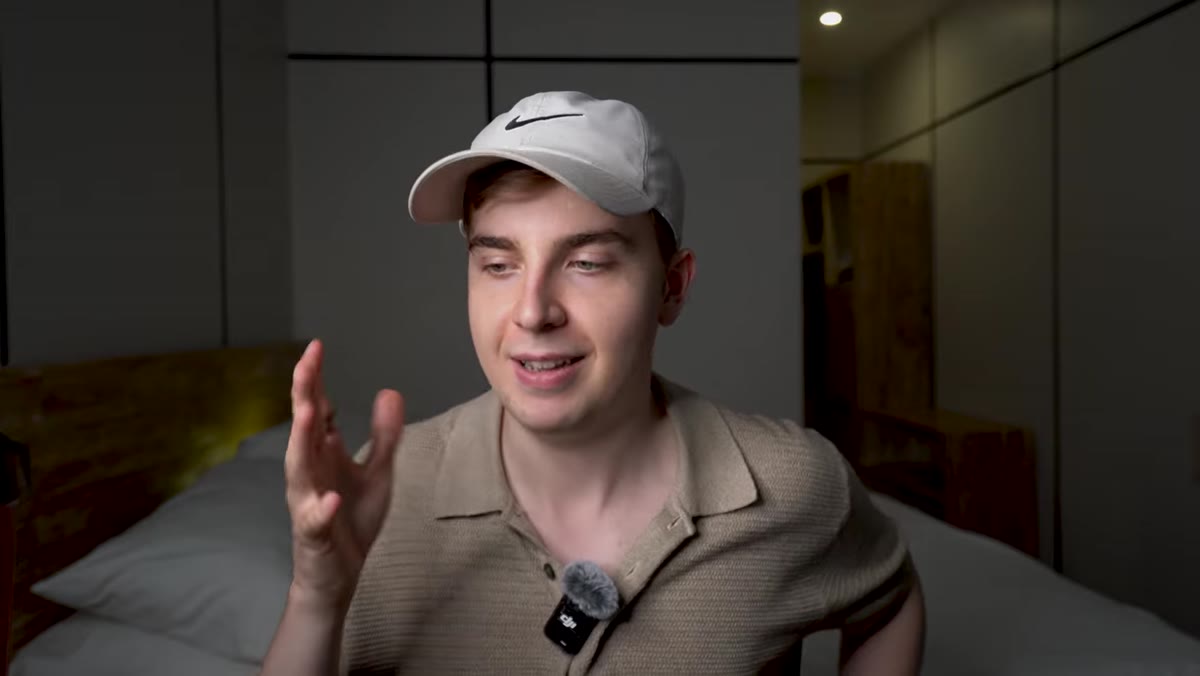 Hugo discussing how he funds travel through his business