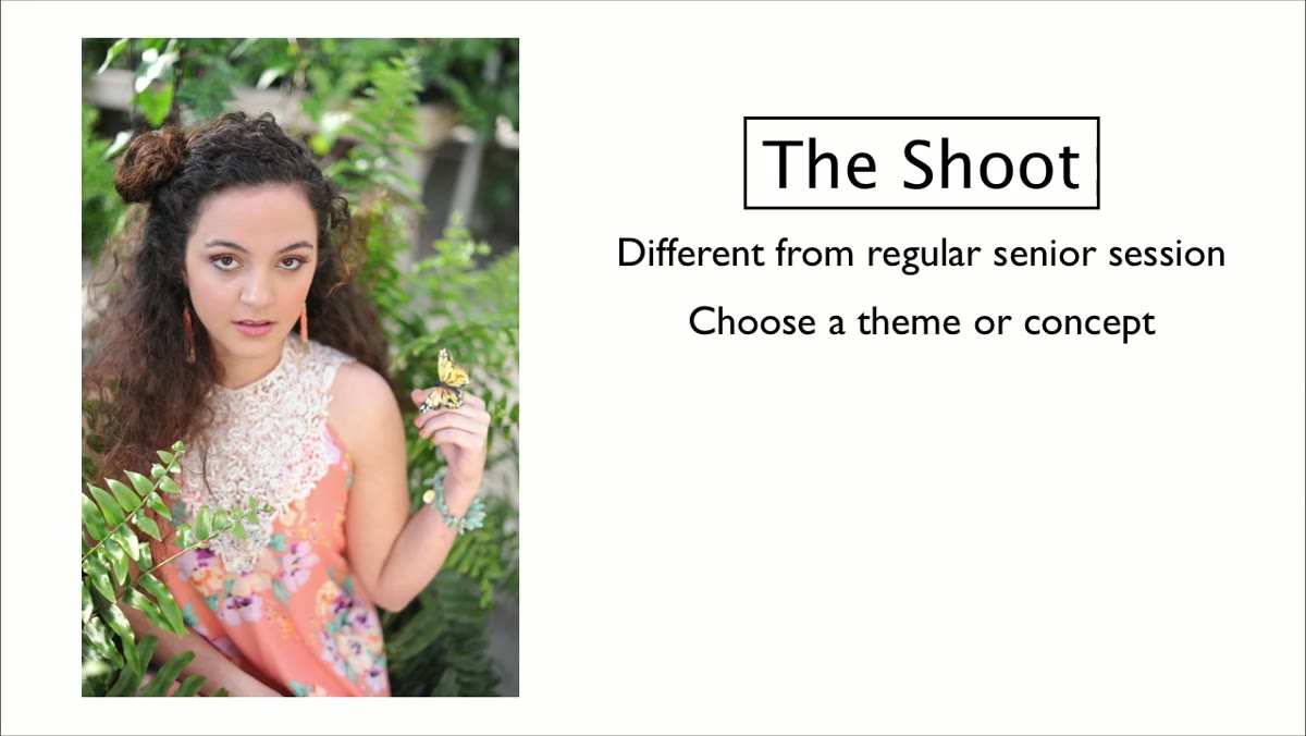 Presenter describing the garden and nursery theme shoot concept