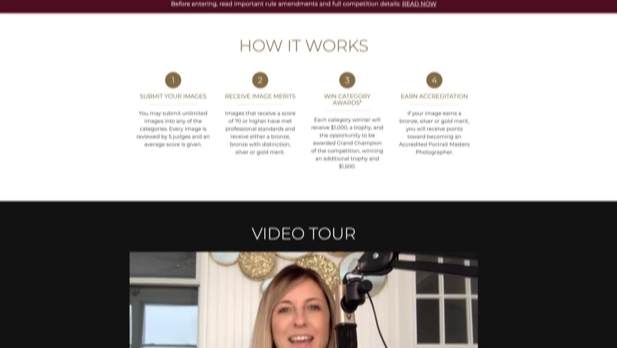 Portrait Masters Awards and accreditation program overview