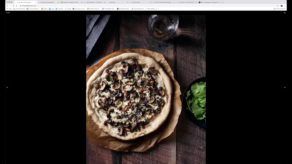 Homepage with limited single gallery and no additional image depth