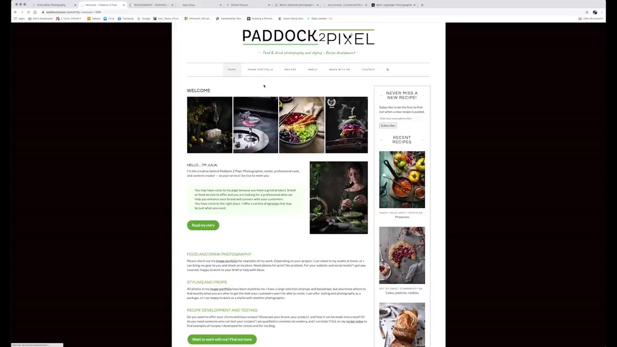 Portfolio page taking noticeable time to load during review