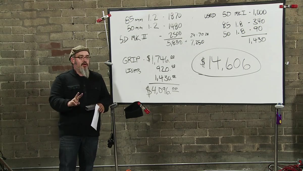 Zack describing his 20-year vision of being in business with upgraded gear